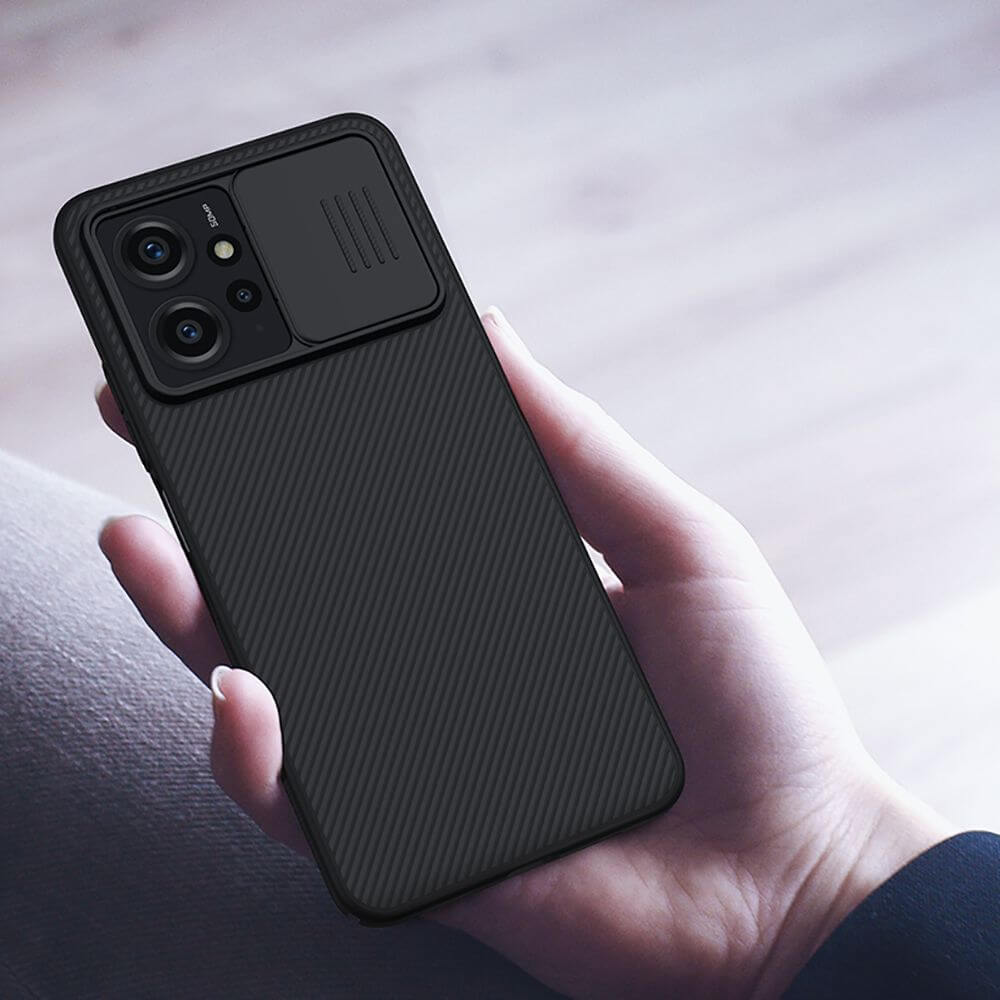 Калъф с Плъзгач за Камера за Xiaomi Redmi Note 12 4G, Nillkin CamShield Case, Черен (3)