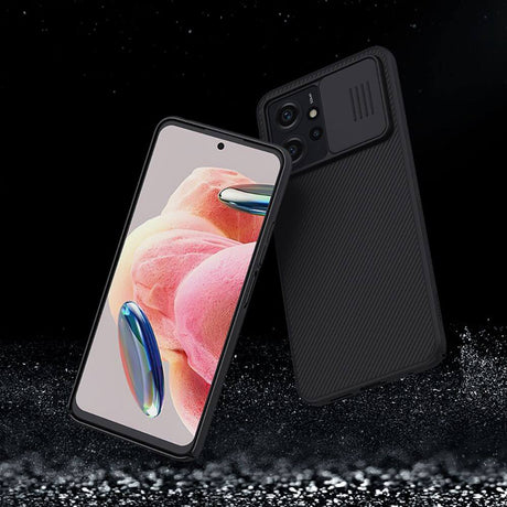 Калъф с Плъзгач за Камера за Xiaomi Redmi Note 12 4G, Nillkin CamShield Case, Черен (2)