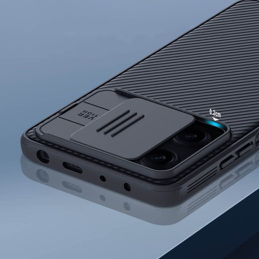 Калъф с Плъзгач за Камера за Xiaomi Redmi Note 12 5G, Nillkin CamShield Case, Черен (2)