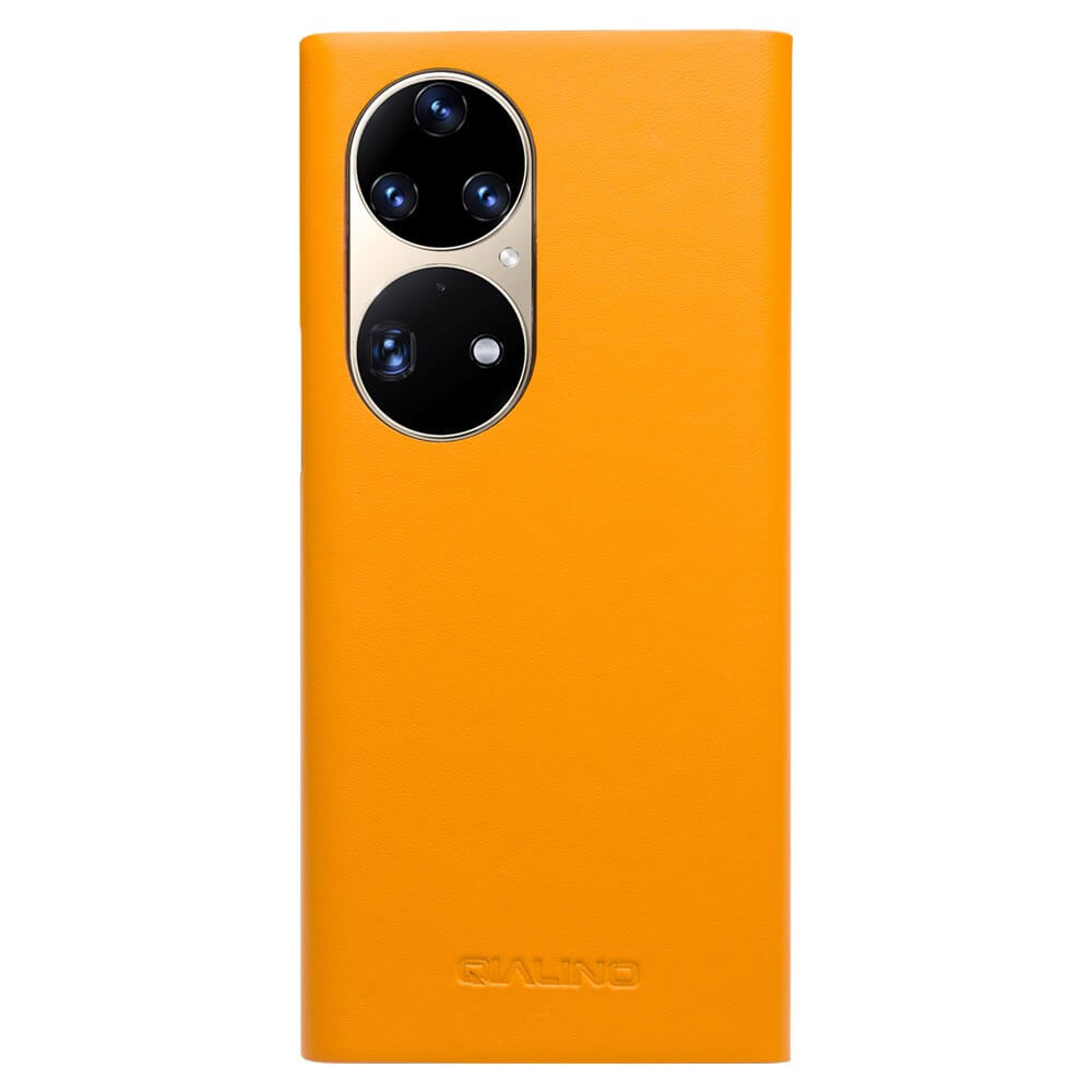 Активен Калъф за Huawei P50 Pro, Qialino Smart Book Case, Жълт (4)