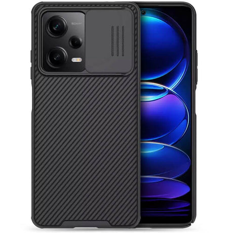Калъф с Плъзгач за Камера за Xiaomi Redmi Note 12 Pro 5G, Nillkin CamShield Case, Черен