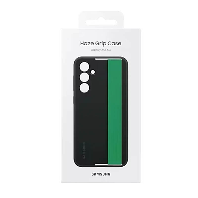 Оригинален Калъф с Дръжка за Samsung A54, Haze Grip Case EF-XA546CBEGWW, Черен (4)