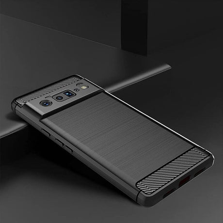 Противоударен Калъф за Google Pixel 6 Pro, Tech-Protect Premium Carbon Case, Черен (6)