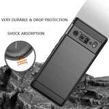 Противоударен Калъф за Google Pixel 6 Pro, Tech-Protect Premium Carbon Case, Черен (5)