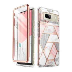 Дамски Калъф за Google Pixel 7, Supcase Iblsn Cosmo Marble, Розов