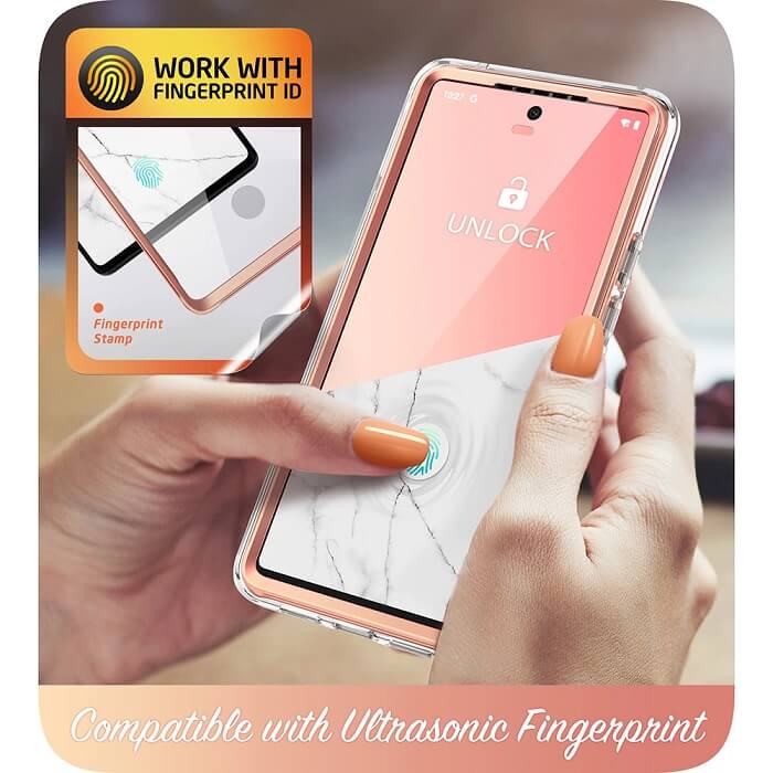 Дамски Калъф за Google Pixel 7, Supcase Iblsn Cosmo Marble, Розов (6)