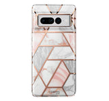 Дамски Калъф за Google Pixel 7 Pro, Supcase Iblsn Cosmo Marble, Розов (2)