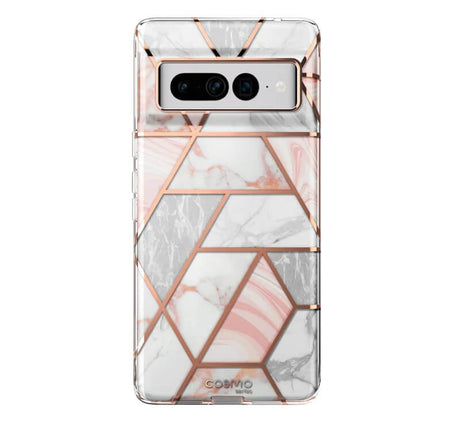 Дамски Калъф за Google Pixel 7 Pro, Supcase Iblsn Cosmo Marble, Розов (2)