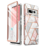 Дамски Калъф за Google Pixel 7 Pro, Supcase Iblsn Cosmo Marble, Розов