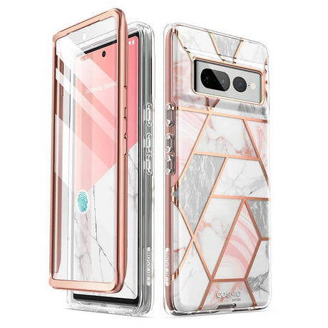 Дамски Калъф за Google Pixel 7 Pro, Supcase Iblsn Cosmo Marble, Розов