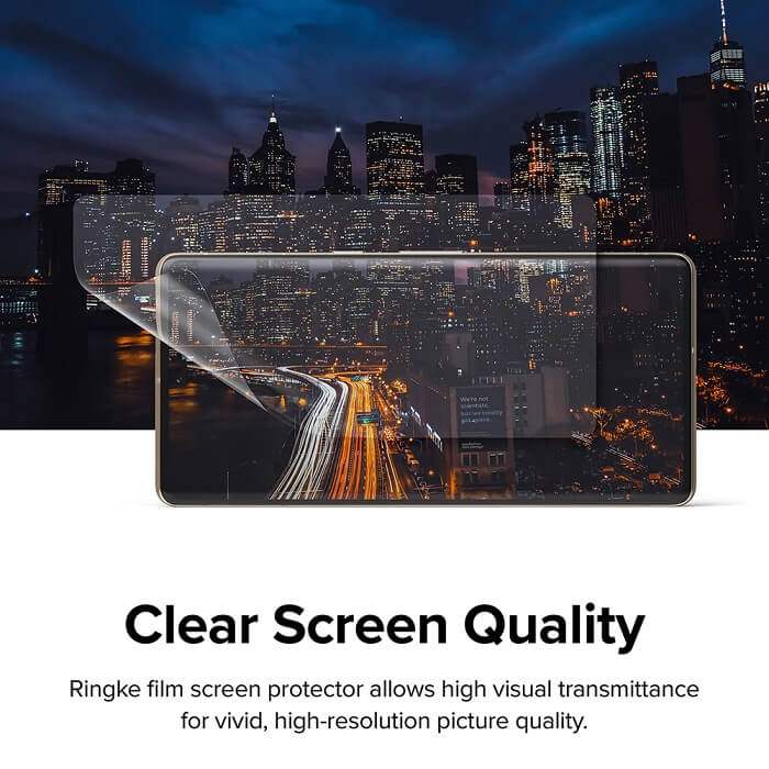 Гъвкав Протектор за Google Pixel 7 Pro, Ringke Dual Easy Full Glass, Прозрачен (7)