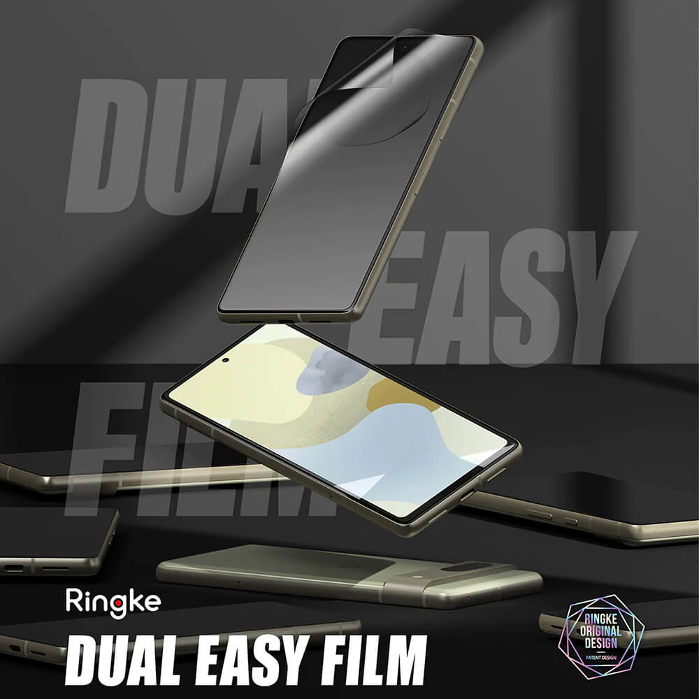 Гъвкав Протектор за Google Pixel 7, Ringke Dual Easy Full Glass, Прозрачен (3)