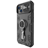 Magsafe Калъф с Поставка за iPhone 14, Nillkin CamShield Armor Pro Case, Черен (2)