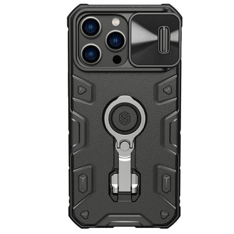 Magsafe Калъф с Поставка за iPhone 14 Pro, Nillkin CamShield Armor Pro Case, Черен