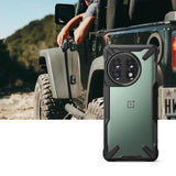 Противоударен Хибриден Калъф за Oneplus 11, Ringke Fusion X Case, Черен (4)