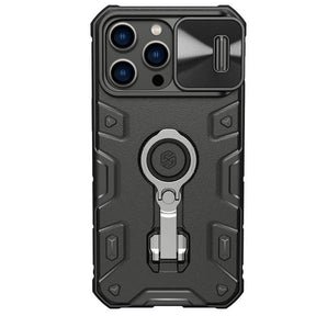 Magsafe Калъф с Поставка за iPhone 14 Pro Max, Nillkin CamShield Armor Pro Case, Черен