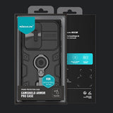 Калъф с Плъзгач и Поставка за Samsung S23 Ultra, Nillkin CamShield Armor Pro Case, Черен (6)