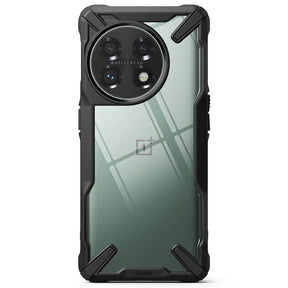 Противоударен Хибриден Калъф за Oneplus 11, Ringke Fusion X Case, Черен