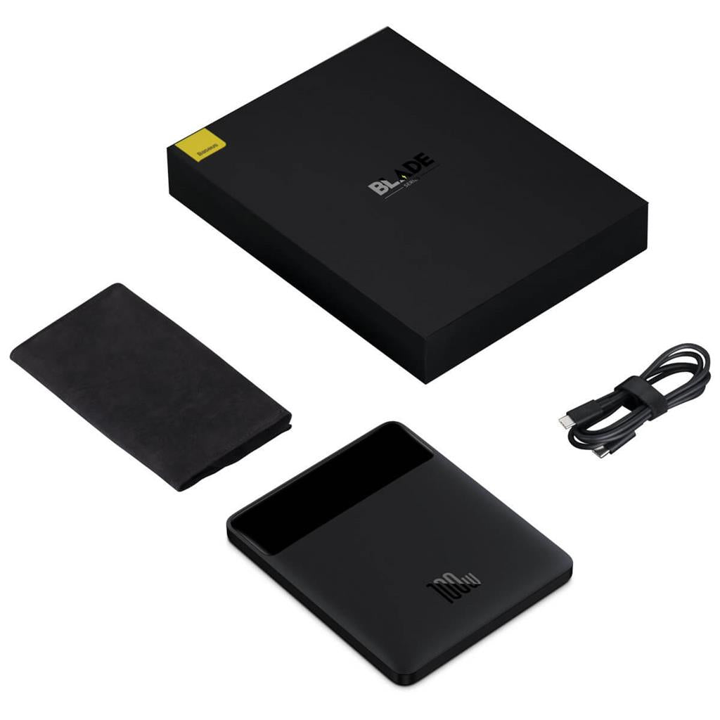 Външна Батерия за Лаптоп, Baseus Blade Ultra Thin 100W PD3.0 20000 mAh, Черен (8)