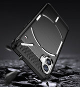 Противоударен Калъф за Nothing Phone 1, Premium Carbon Case, Черен (3)