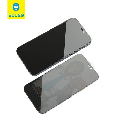 Anti-Spy Стъклен Протектор за iPhone 14 Pro Max, Blueo Privacy 5D Glass, Черен (2)