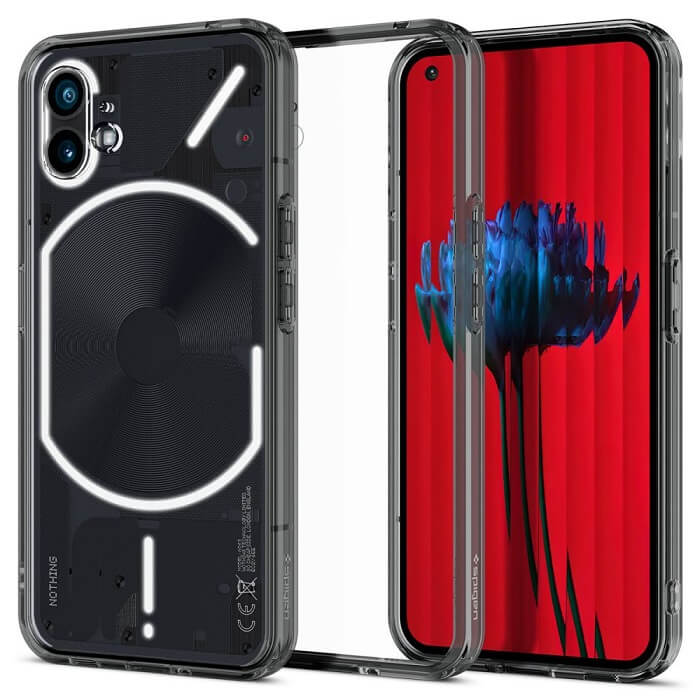 Противоударен Калъф за Nothing Phone 1, Spigen Ultra Hybrid Space Case, Черен