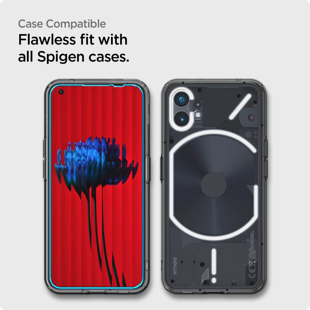 Стъклен Протектор за Nothing Phone 1, Spigen EZ Fit Glass 2бр., Прозрачен (6)