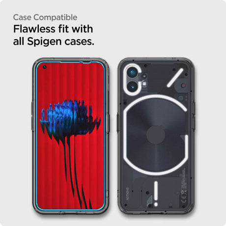 Стъклен Протектор за Nothing Phone 1, Spigen EZ Fit Glass 2бр., Прозрачен (6)