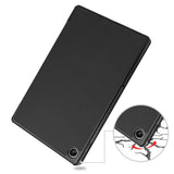Калъф за Lenovo Tab M10 3rd 10.1, Tech-Protect Tri-Fold Leather Case, Черен (6)