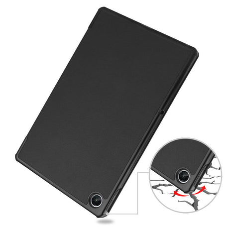 Калъф за Lenovo Tab M10 3rd 10.1, Tech-Protect Tri-Fold Leather Case, Черен (6)