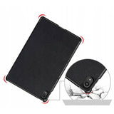 Калъф за Lenovo Tab P11/P11 Plus, Tech-Protect Tri-Fold Leather Case, Черен (4)