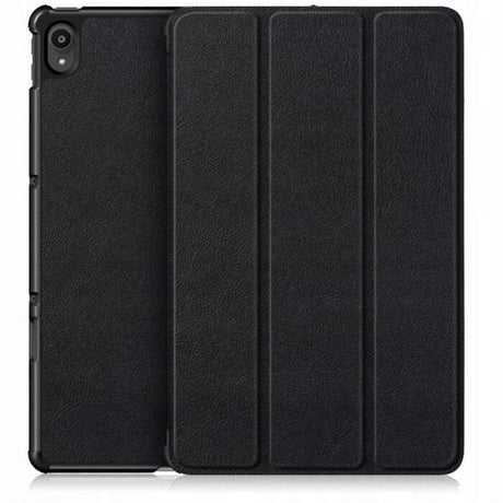Калъф за Lenovo Tab P11/P11 Plus, Tech-Protect Tri-Fold Leather Case, Черен