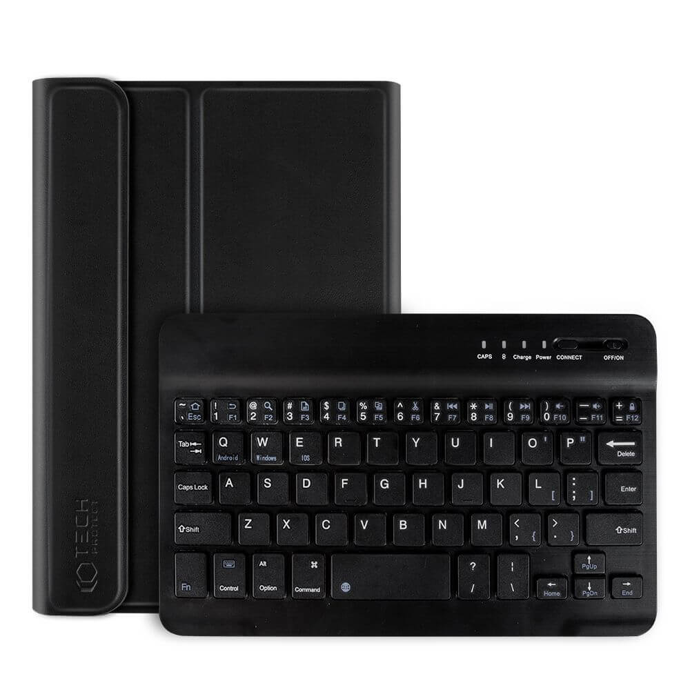 Калъф с Клавиатура за Lenovo Tab M10 3rd 10.1, Tech-Protect Bluetooth Keyboard Case, Черен (2)