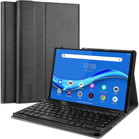 Калъф с Клавиатура за Lenovo Tab M10 3rd 10.1, Tech-Protect Bluetooth Keyboard Case, Черен