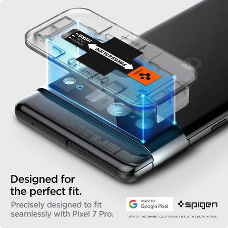Стъклен Протектор за Камерата на Google Pixel 7 Pro, Spigen Optic Cam Glass 2бр., Черен (6)