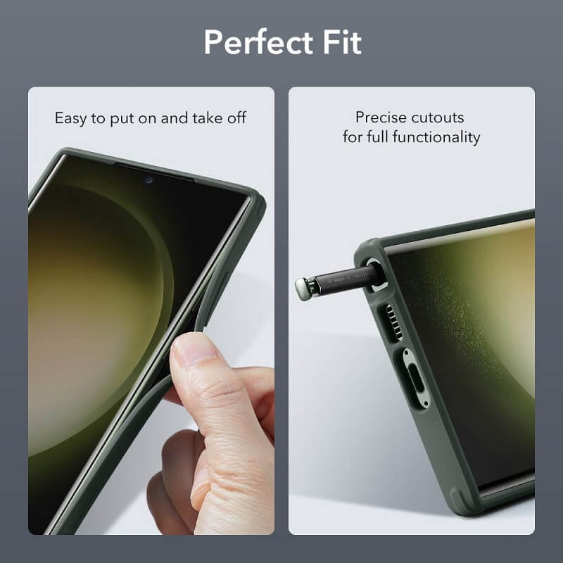 Калъф с Поставка за Samsung S23 Ultra, ESR Classic Hybrid Kickstand Case, Зелен (8)