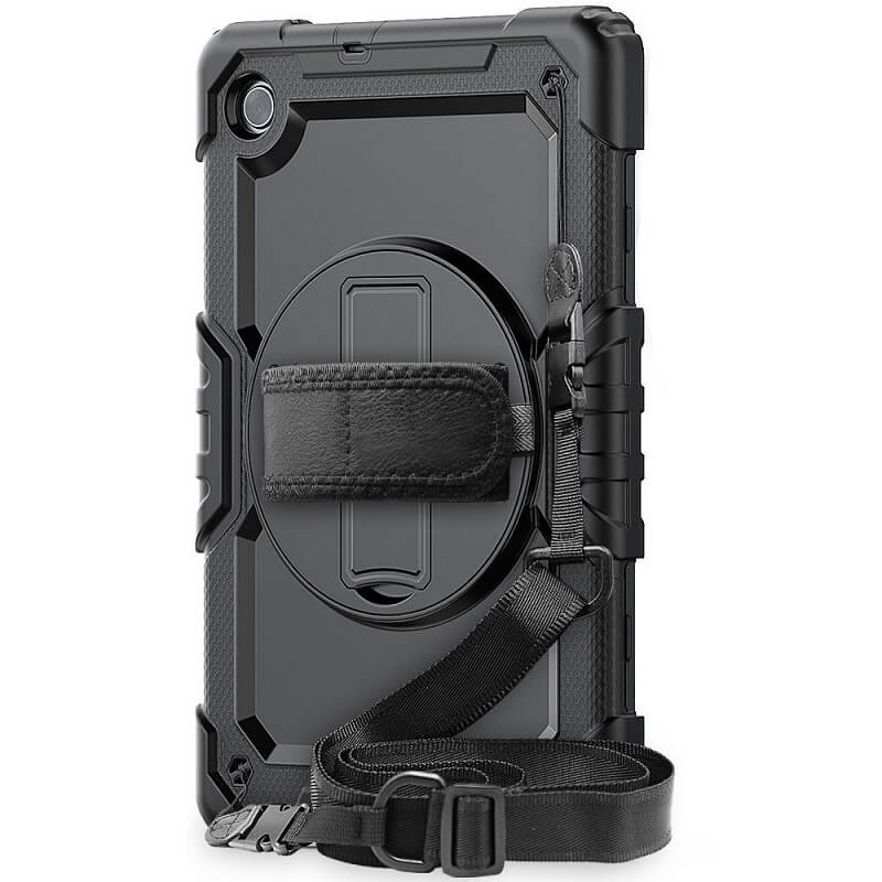 Калъф с Дръжка за Lenovo Tab M10 HD 3rd 10.1, Tech-Protect Solid360 Case, Черен