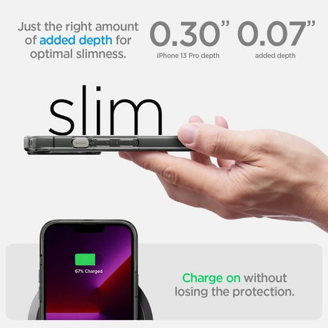 Magsafe Калъф за iPhone 13 Pro, Spigen Zero One Ultra Hybrid Case, Черен (8)