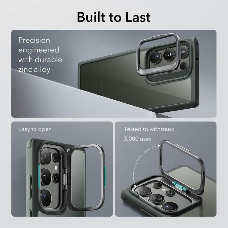 Калъф с Поставка за Samsung S23 Ultra, ESR Classic Hybrid Kickstand Case, Зелен (2)