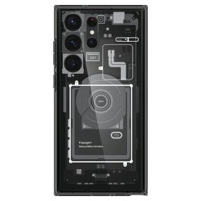 Хибриден Калъф за Samsung S23 Ultra, Spigen Zero One Ultra Hybrid Case, Черен