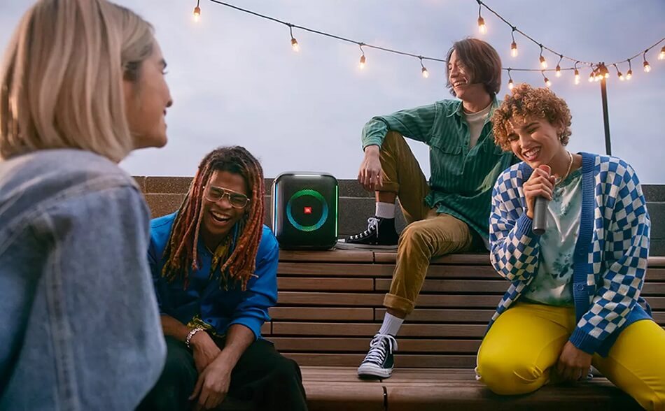 Безжична Колона с Микрофон, JBL Partybox Encore Bluetooth Speaker, Черен (6)