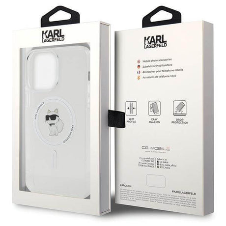 Magsafe Калъф за iPhone 15 Pro, Karl Lagerfeld IML Choupette Case, Прозрачен (6)