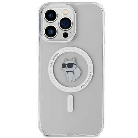 Magsafe Калъф за iPhone 15 Pro, Karl Lagerfeld IML Choupette Case, Прозрачен