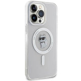 Magsafe Калъф за iPhone 15 Pro, Karl Lagerfeld IML Choupette Case, Прозрачен (4)