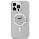 Magsafe Калъф за iPhone 15 Pro Max, Karl Lagerfeld IML Choupette Case, Прозрачен