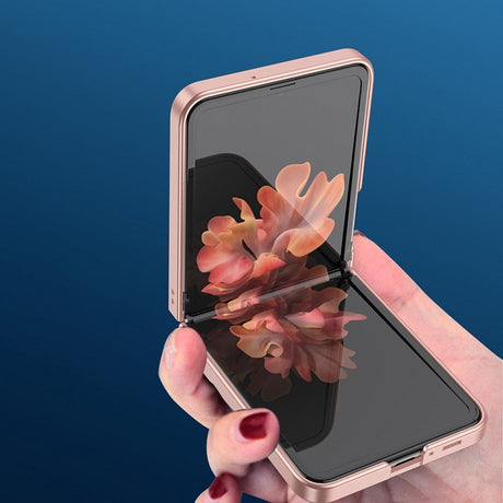 Луксозен Калъф за Samsung Galaxy Z Flip, GKK Tempered Case, Лилав (2)