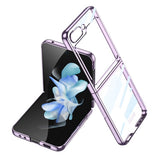 Калъф с Цветна Рамка за Samsung Z Flip 5, GKK Frame Case, Лилав