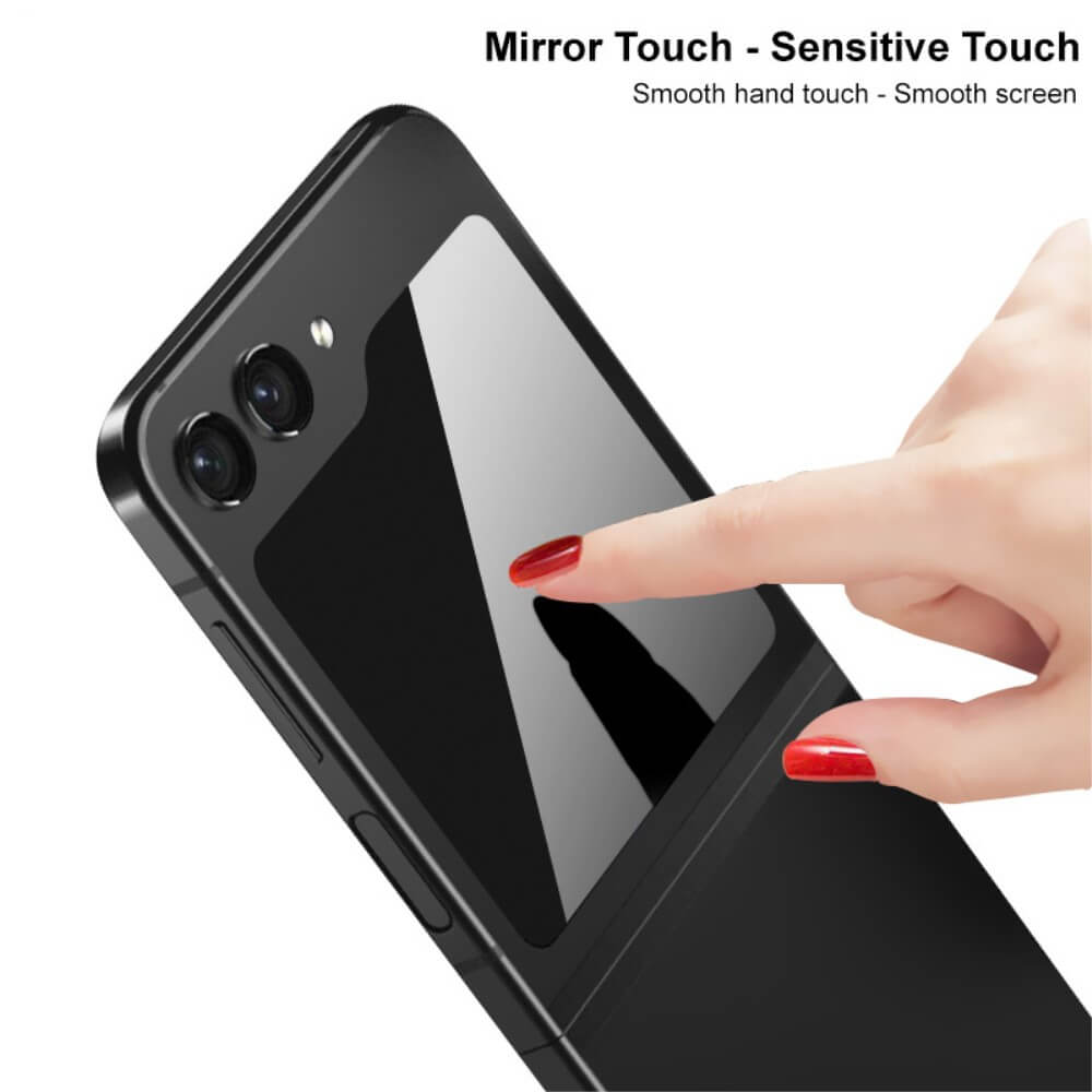 Затъмняващ Протектор за Samsung Z Flip 5, Imak Privacy Anti-Spy Glass, Черен (5)