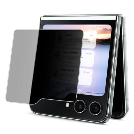 Затъмняващ Протектор за Samsung Z Flip 5, Imak Privacy Anti-Spy Glass, Черен