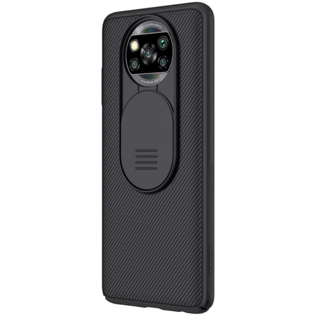 Калъф с Плъзгач за Камера за Xiaomi Poco X3/Pro, Nillkin CamShield Case, Черен (5)